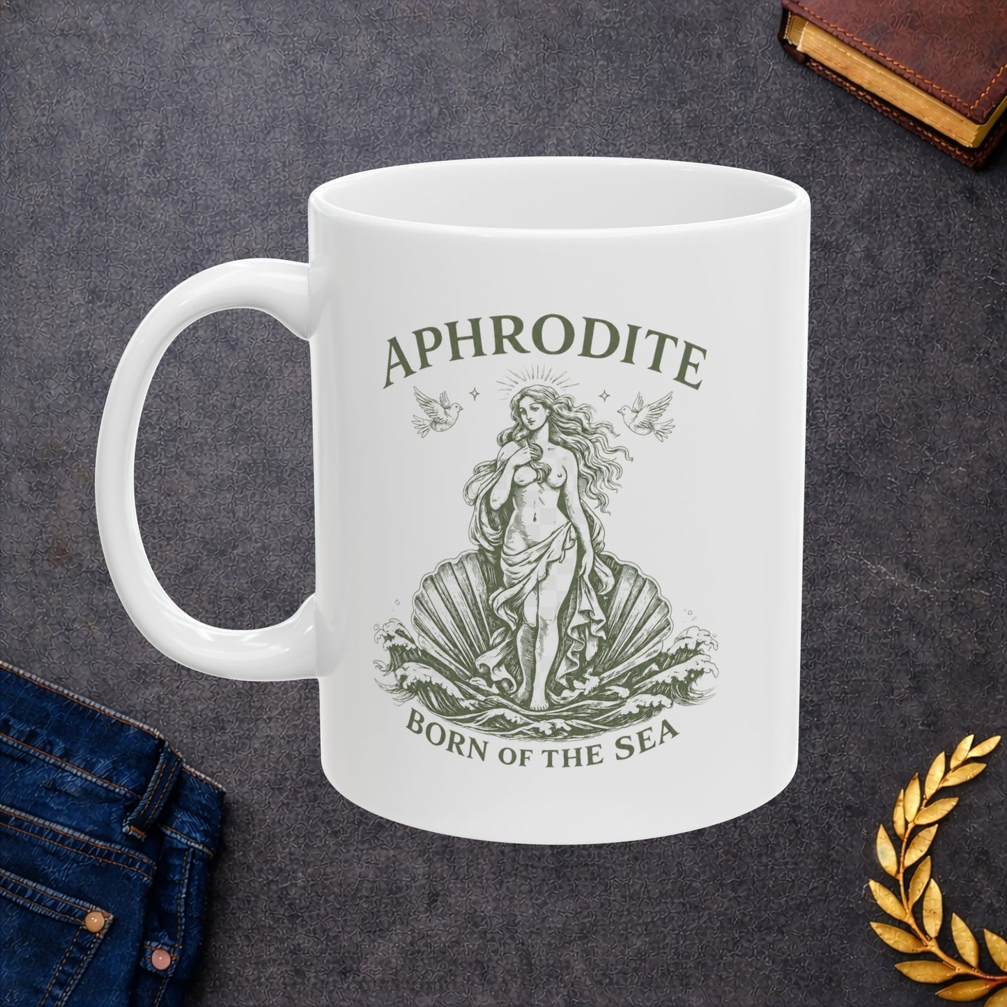 Aphrodite Born of The Sea Ceramic Mug