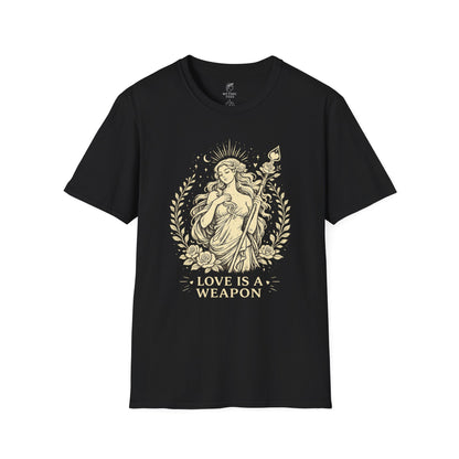 Aphrodite Love is a Weapon Greek Mythology Adult T-Shirt