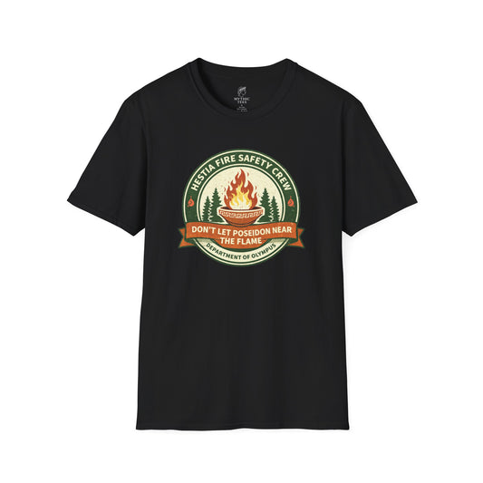 Hestia Fire Safety Crew Greek Mythology Adult T-Shirt