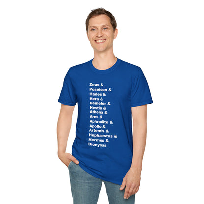 Greek Mythology God Names Adult T-Shirt