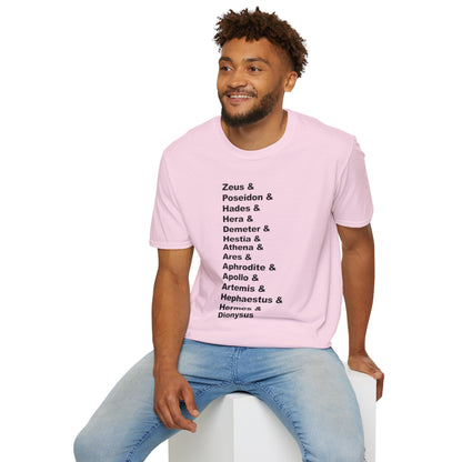 Greek Mythology God Names Adult T-Shirt
