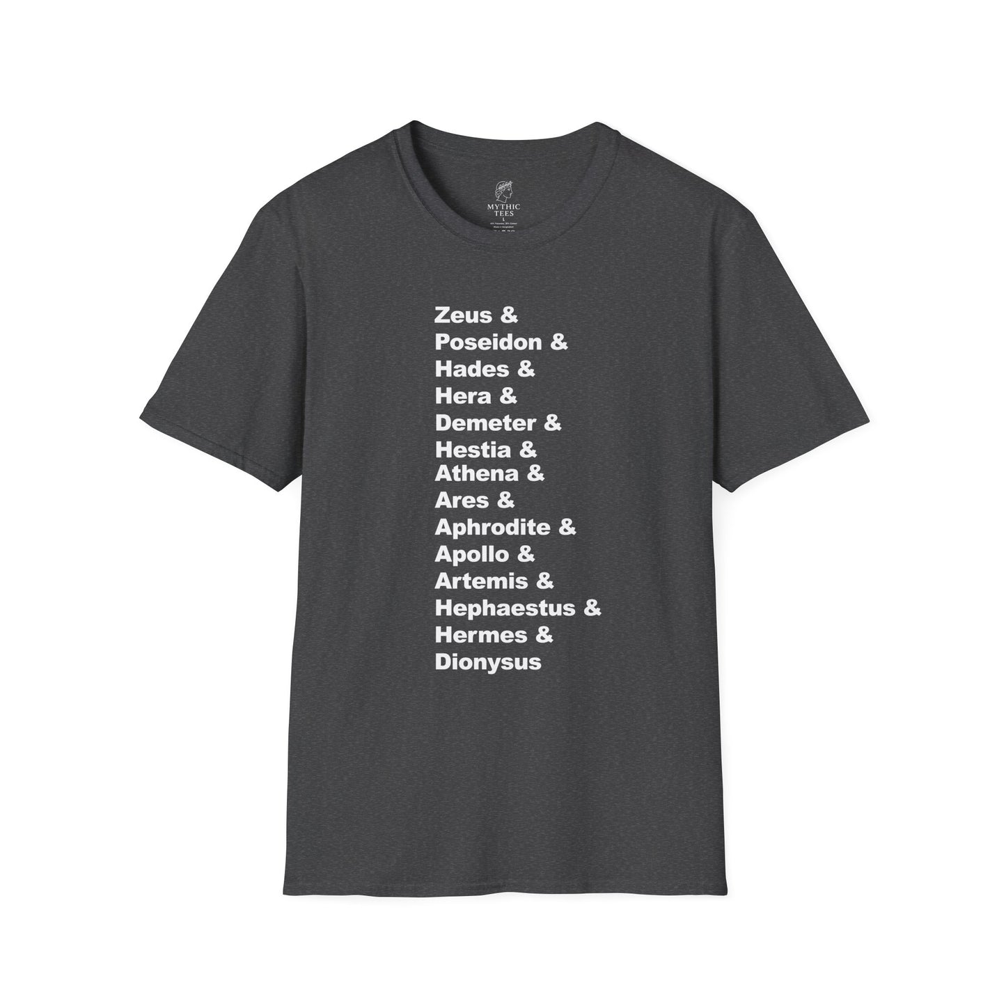 Greek Mythology God Names Adult T-Shirt