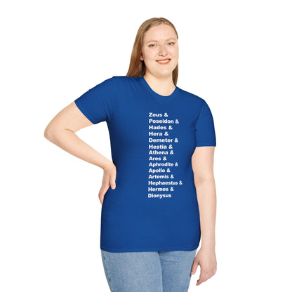 Greek Mythology God Names Adult T-Shirt