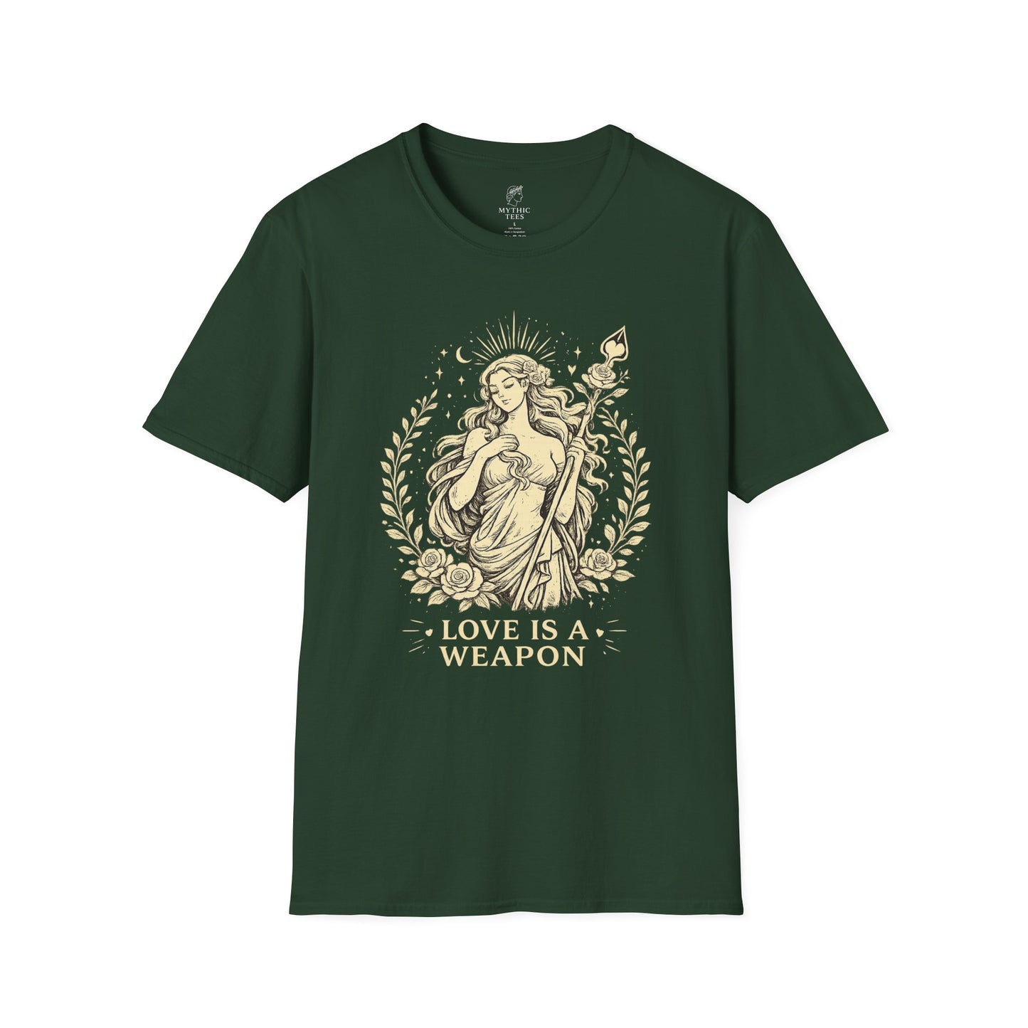 Aphrodite Love is a Weapon Greek Mythology Adult T-Shirt