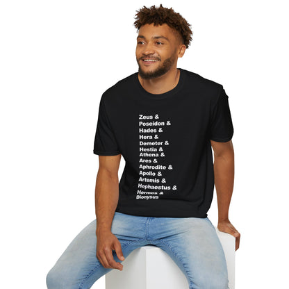 Greek Mythology God Names Adult T-Shirt
