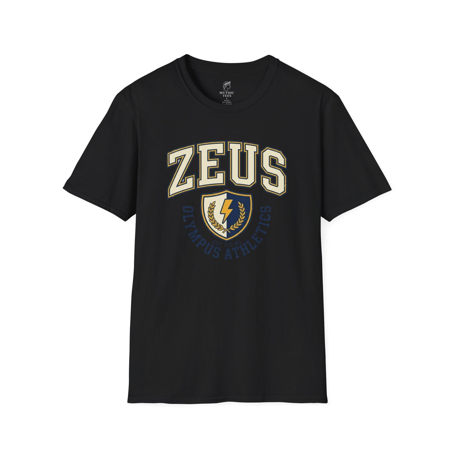 Zeus Olympus Athletics Greek Mythology Adult T-Shirt