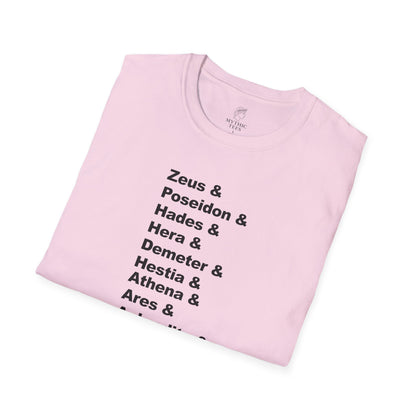 Greek Mythology God Names Adult T-Shirt