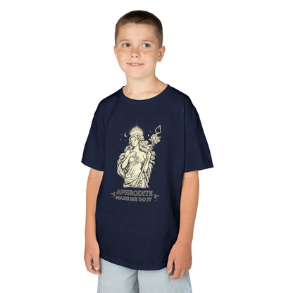 Aphrodite Made Me Do It Greek Mythology Youth T-Shirt