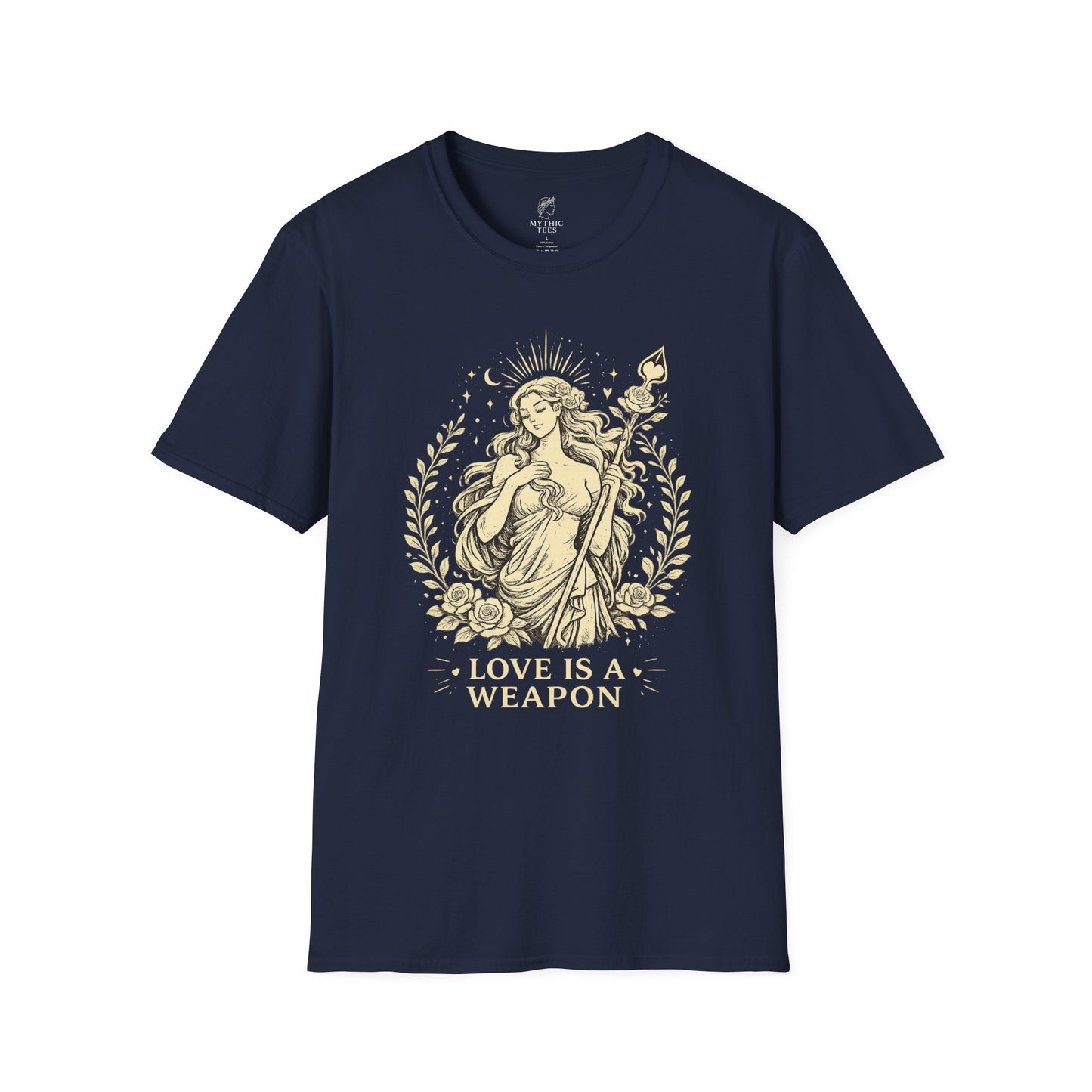 Aphrodite Love is a Weapon Greek Mythology Adult T-Shirt