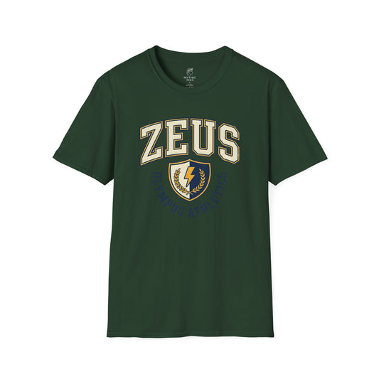 Zeus Olympus Athletics Greek Mythology Adult T-Shirt