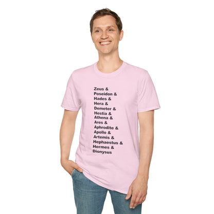 Greek Mythology God Names Adult T-Shirt