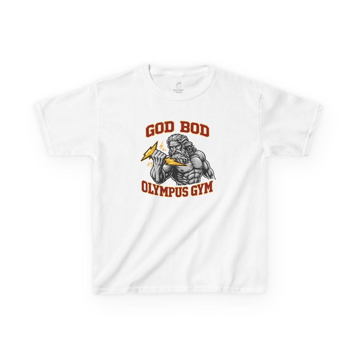 Zeus God Bod Olympus Gym Greek Mythology Youth T-Shirt