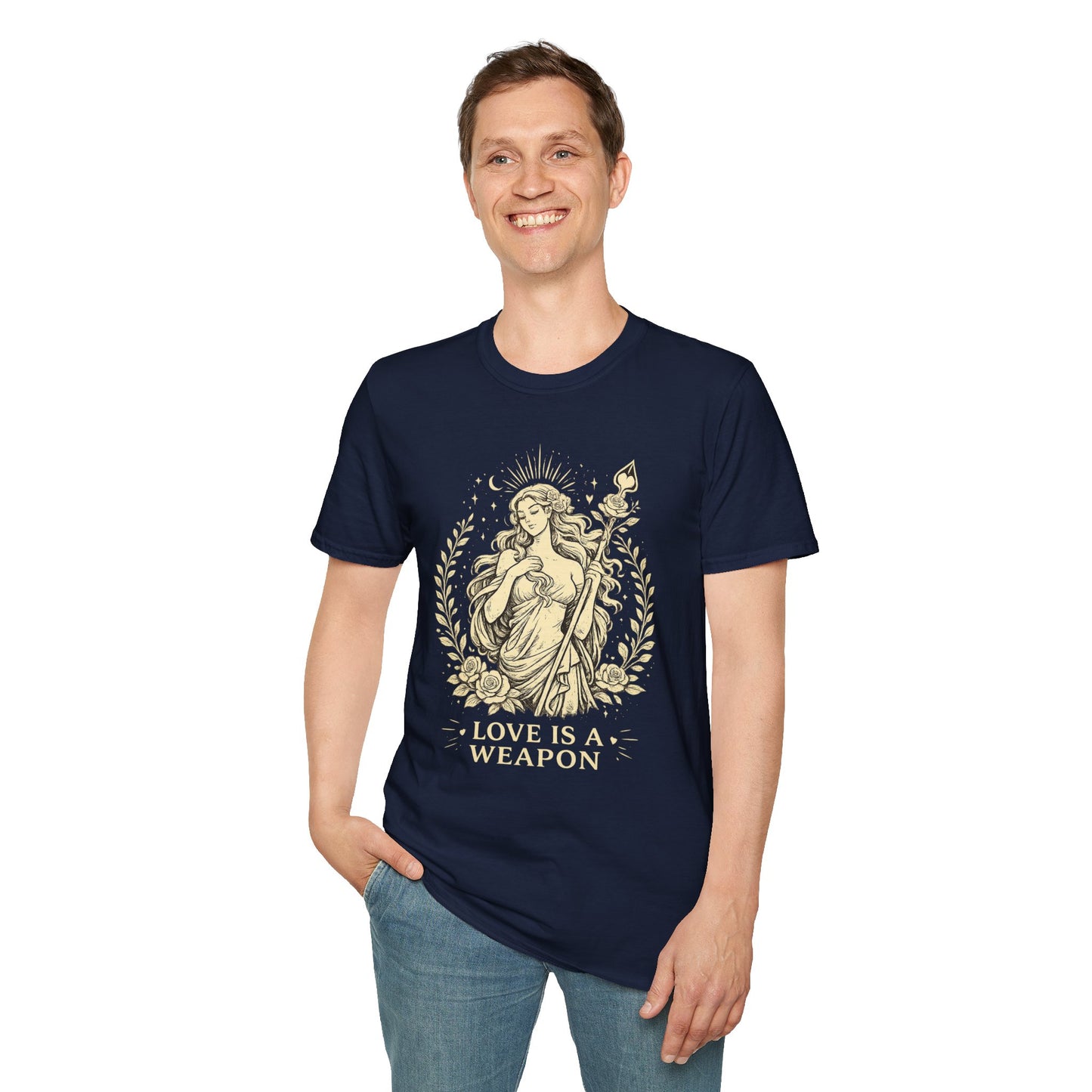 Aphrodite Love is a Weapon Greek Mythology Adult T-Shirt