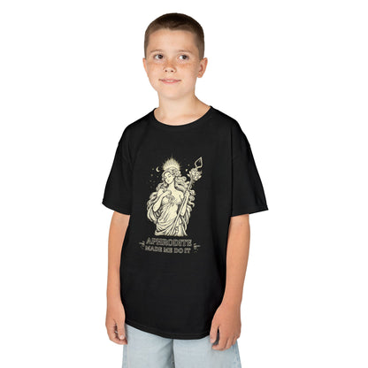 Aphrodite Made Me Do It Greek Mythology Youth T-Shirt