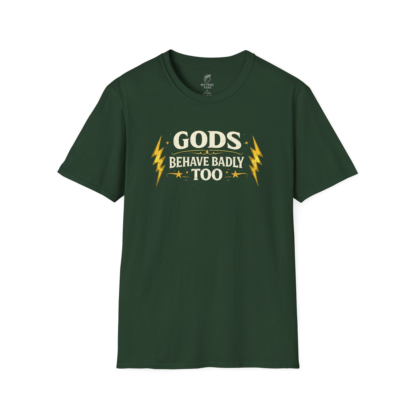 Zeus Gods Behave Badly Too Greek Mythology Adult T-Shirt