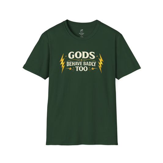 Zeus Gods Behave Badly Too Greek Mythology Adult T-Shirt