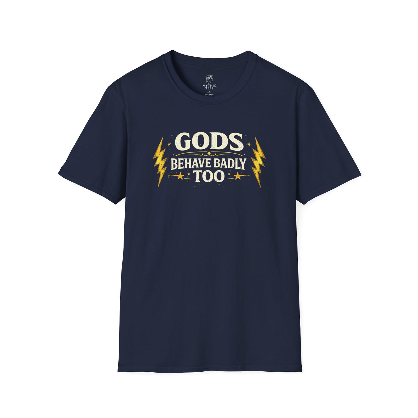 Zeus Gods Behave Badly Too Greek Mythology Adult T-Shirt