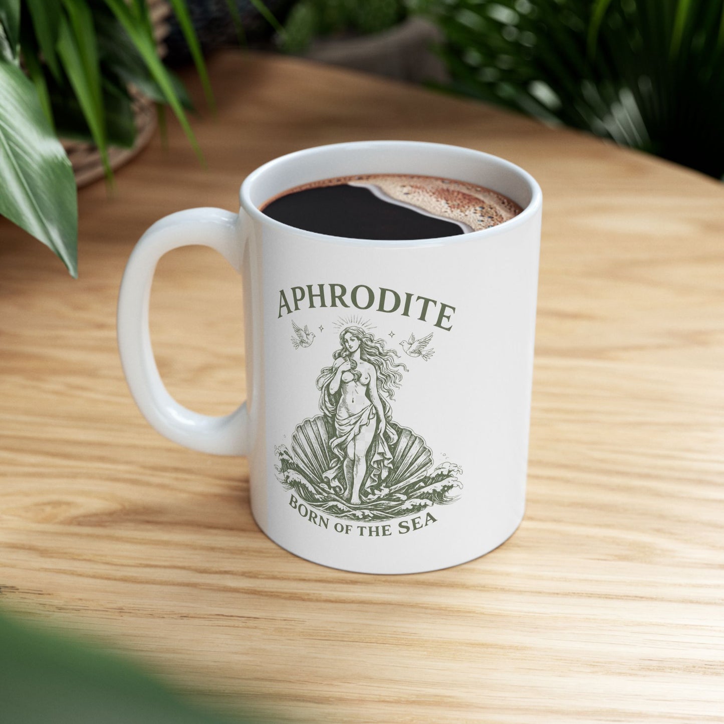 Aphrodite Born of The Sea Ceramic Mug