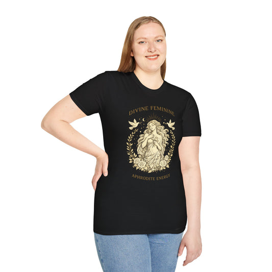 Aphrodite Divine Feminine Aphrodite Energy Greek Mythology Adult T-Shirt