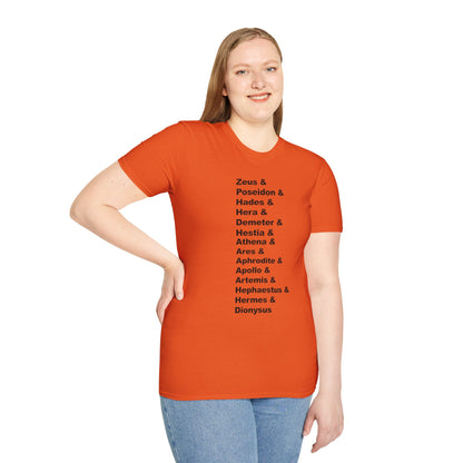 Greek Mythology God Names Adult T-Shirt