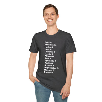 Greek Mythology God Names Adult T-Shirt