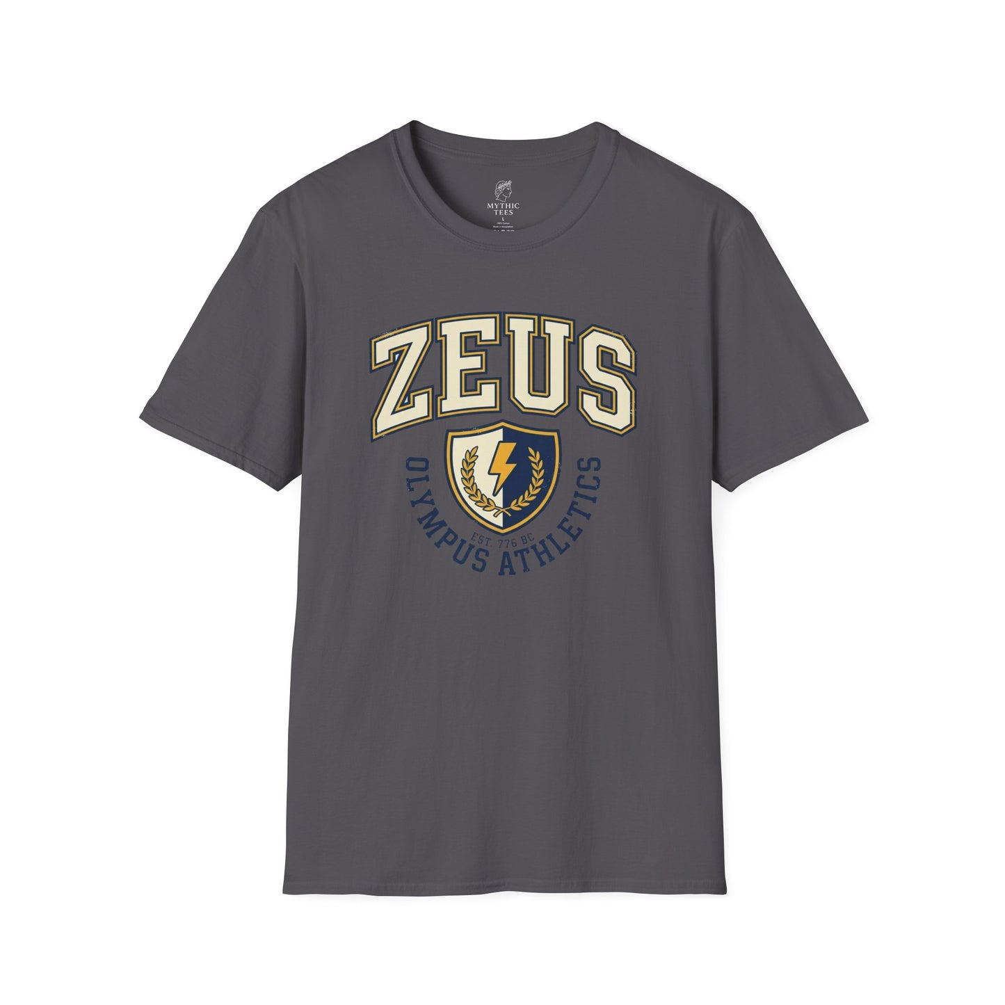 Zeus Olympus Athletics Greek Mythology Adult T-Shirt