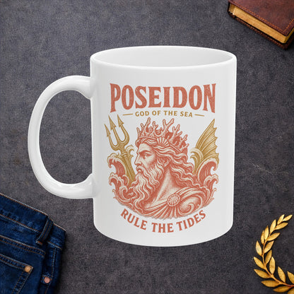 Poseidon God of the Seas Greek Mythology Mug