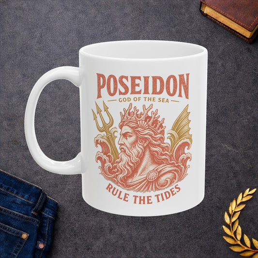 Poseidon God of the Seas Greek Mythology Mug