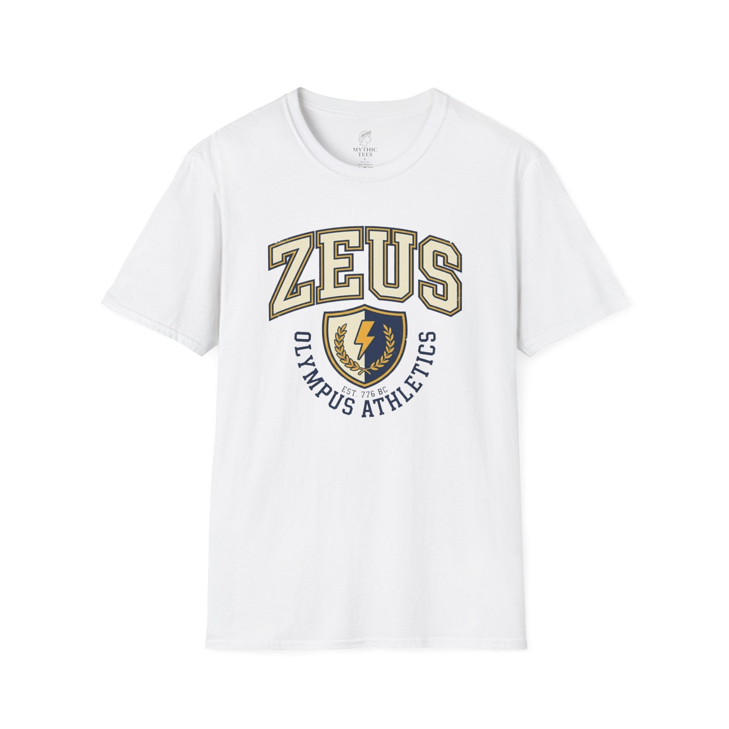 Zeus Olympus Athletics Greek Mythology Adult T-Shirt