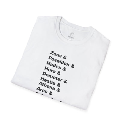 Greek Mythology God Names Adult T-Shirt