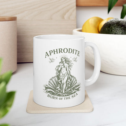 Aphrodite Born of The Sea Ceramic Mug