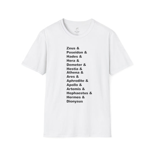 Greek Mythology God Names Adult T-Shirt