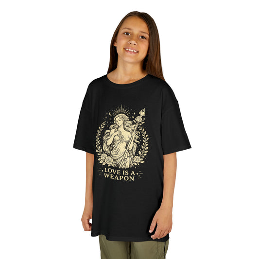 Aphrodite Love is a Weapon Greek Mythology Youth T-Shirt