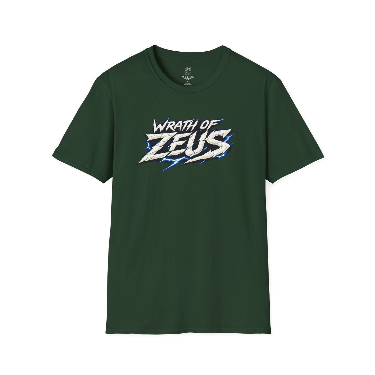 Zeus Wrath of Zeus Greek Mythology Adult T-Shirt