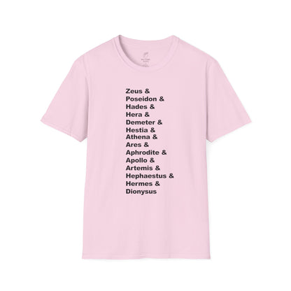 Greek Mythology God Names Adult T-Shirt