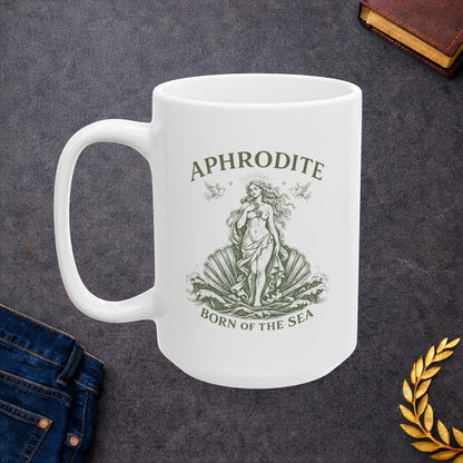 Aphrodite Born of The Sea Ceramic Mug