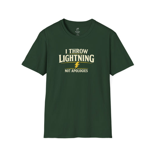 Zeus I Throw Lightning Greek Mythology Adult T-Shirt