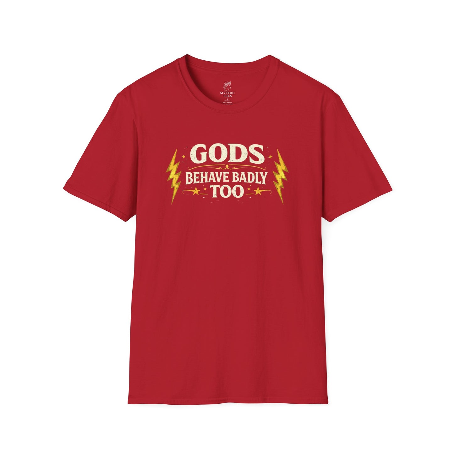 Zeus Gods Behave Badly Too Greek Mythology Adult T-Shirt