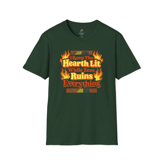 Hestia I Keep the Hearth Lit Greek Mythology Adult T-Shirt