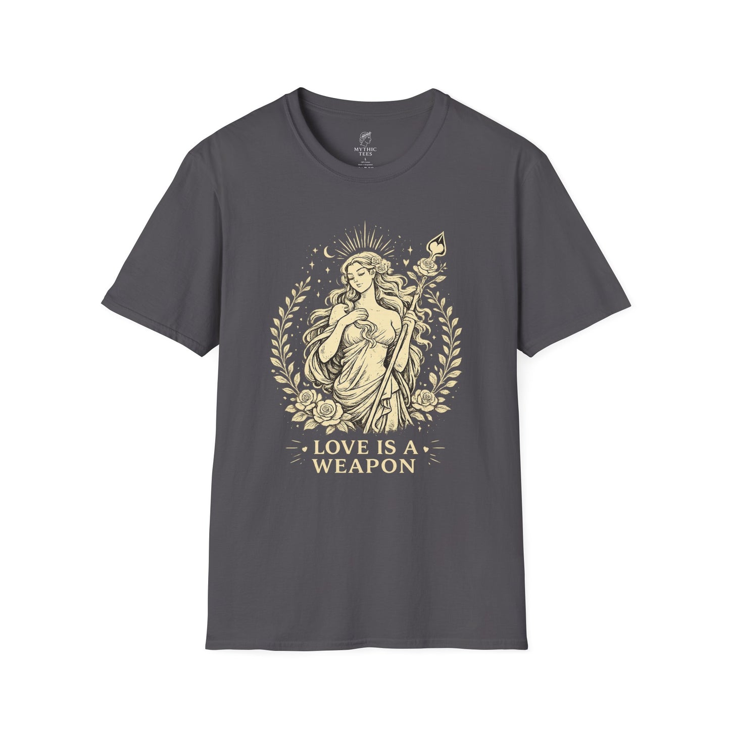 Aphrodite Love is a Weapon Greek Mythology Adult T-Shirt
