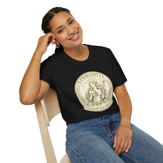 Aphrodite Goddess of Love & Beauty Greek Mythology Adult T-Shirt