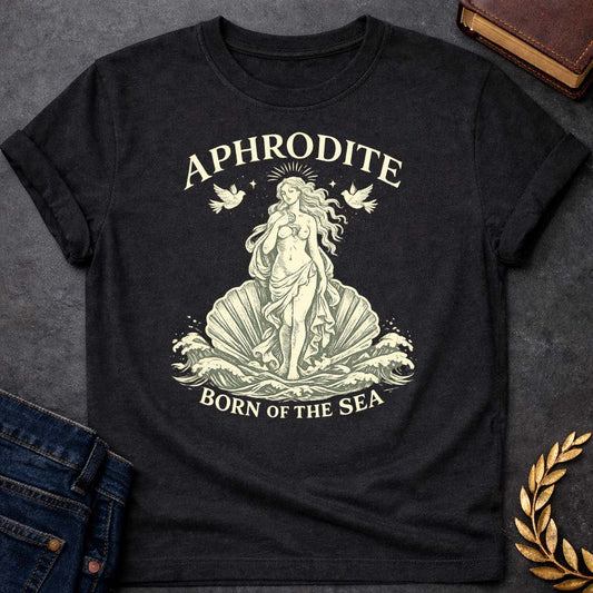 Aphrodite Born of the Sea Greek Mythology Adult T-Shirt