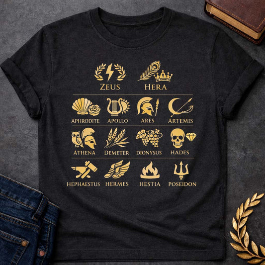 The Olympian Gods Greek Mythology Adult T-Shirt