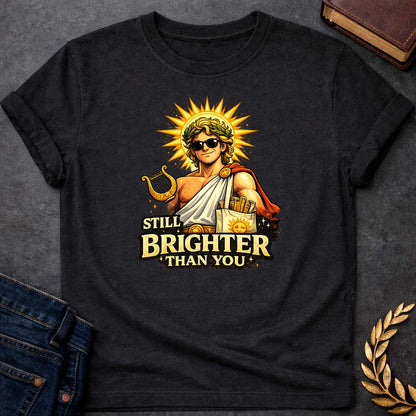 apollo still brighter than you greek mythology youth heavy cotton™ tee featuring detailed Greek mythology artwork, symbolic design, and bold graphic style