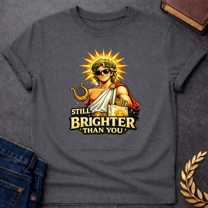 apollo still brighter than you greek mythology youth heavy cotton™ tee featuring detailed Greek mythology artwork, symbolic design, and bold graphic style