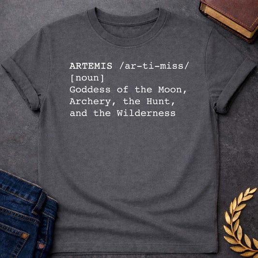 Artemis Dictionary Definition Greek Mythology Adult T-Shirt