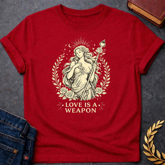 Aphrodite Love is a Weapon Greek Mythology Youth T-Shirt