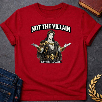 hades not the villain greek mythology adult t shirt featuring underworld king, skull motifs, dark Greek mythology design