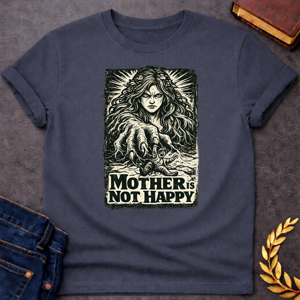 gaia mother is not happy there greek mythology adult shirt featuring detailed Greek mythology artwork, symbolic design, and bold graphic style