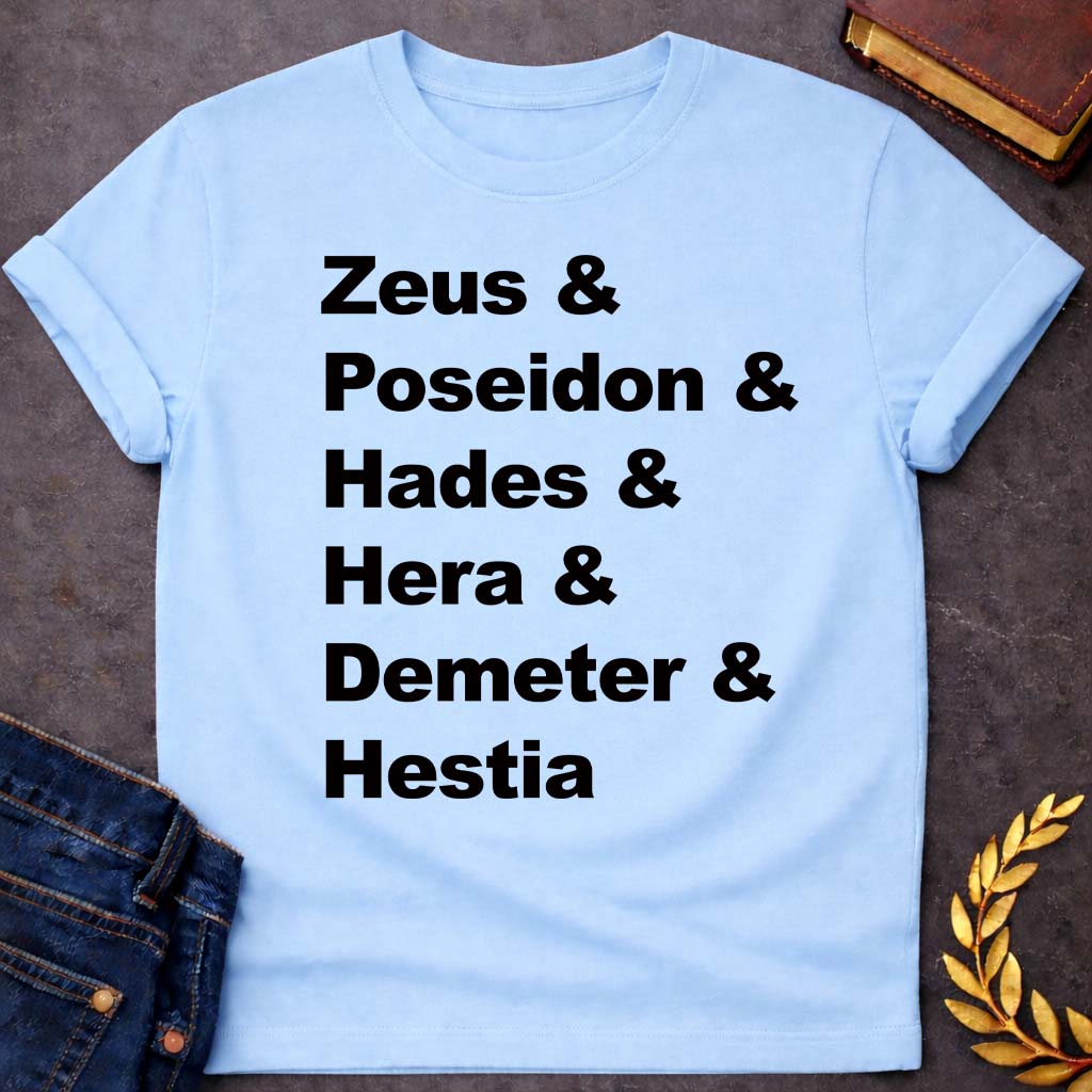 greek mythology the original og god names unisex youth heavy cotton™ tee featuring detailed Greek mythology artwork, symbolic design, and bold graphic style